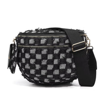 Load image into Gallery viewer, The Roni Nylon Crossbody - Checkered Denim - PREORDER ends 12/2
