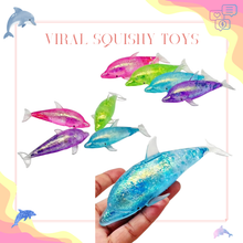 Load image into Gallery viewer, Squishy Toy - Glitter Dolphin - PREORDER
