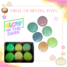 Load image into Gallery viewer, Squishy Toy - Viral Dumpling, Glow In The Dark - PREORDER
