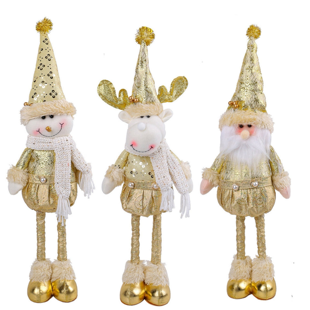 Telescopic Standing Christmas Decor - Gold - PREORDER 10/3-10/6