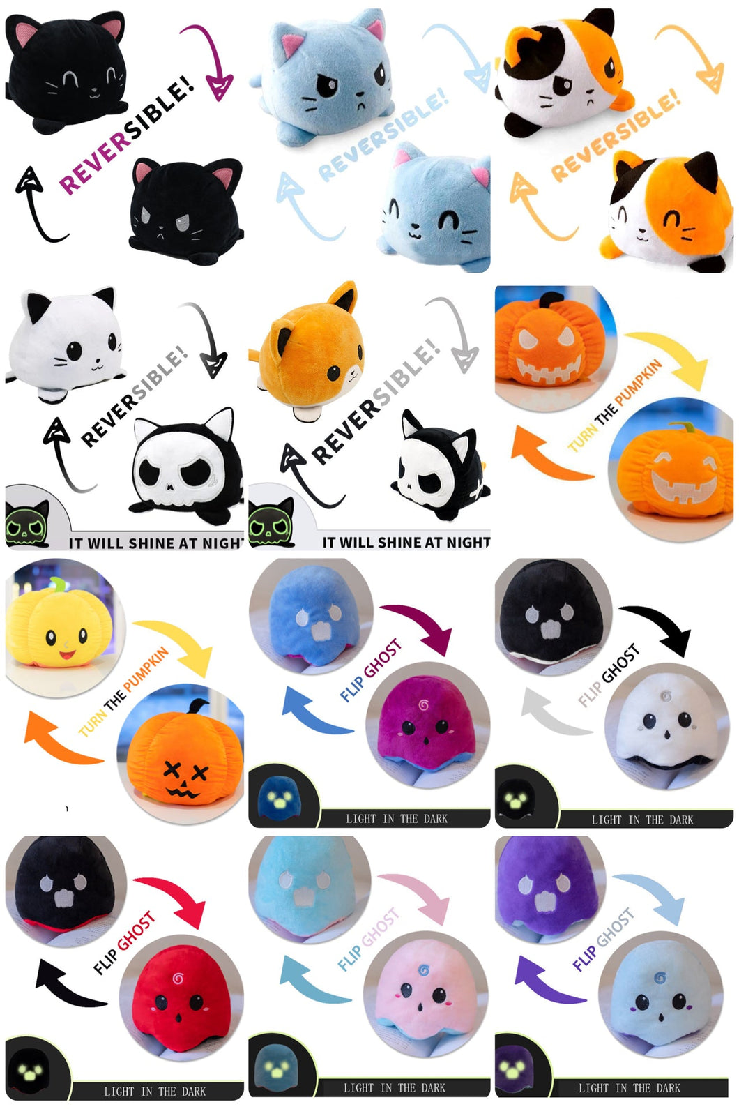 Moody Animals - Pumpkins, Ghost, Dog, & Cat - PREORDER 8/31-9/2