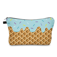 Load image into Gallery viewer, Pouch - Ice Cream Cone Blue
