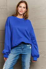 Load image into Gallery viewer, Full Size Round Neck Long Sleeve Sweatshirt
