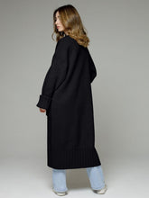 Load image into Gallery viewer, Pocketed Open Front Dropped Shoulder Cardigan
