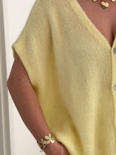 Load image into Gallery viewer, V-Neck Button Up Short Sleeve Cardigan

