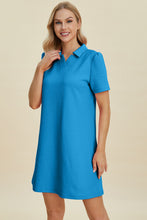 Load image into Gallery viewer, Double Take Full Size Texture Short Sleeve Dress
