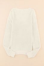 Load image into Gallery viewer, V-Neck Drop Shoulder Sweater
