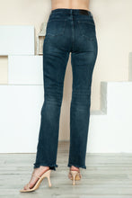 Load image into Gallery viewer, Judy Blue Full Size Button Fly Hem Destroy Straight Jeans
