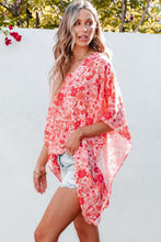 Load image into Gallery viewer, Floral V-Neck Three-Quarter Sleeve Blouse
