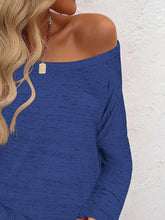 Load image into Gallery viewer, Full Size Heathered Long Sleeve Top
