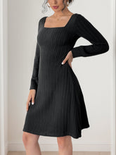 Load image into Gallery viewer, Perfee Butterfly Square Neck Long Sleeve Dress
