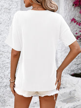 Load image into Gallery viewer, V-Neck Dropped Shoulder T-Shirt
