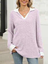 Load image into Gallery viewer, Johnny Collar Long Sleeve T-Shirt
