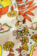 Load image into Gallery viewer, Printed Tie Neck Balloon Sleeve Mini Dress
