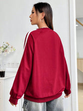 Load image into Gallery viewer, Letter Graphic Round Neck Long Sleeve Sweatshirt
