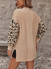 Load image into Gallery viewer, Pocketed Leopard Open Front Cardigan
