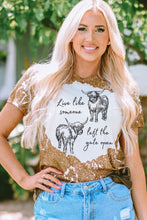 Load image into Gallery viewer, Graphic Round Neck Short Sleeve T-Shirt

