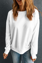 Load image into Gallery viewer, Round Neck Dropped Shoulder Sweatshirt
