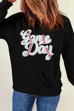 Load image into Gallery viewer, Letter Graphic Round Neck Long Sleeve Sweatshirt
