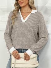 Load image into Gallery viewer, Johnny Collar Long Sleeve T-Shirt
