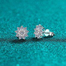 Load image into Gallery viewer, 925 Sterling Silver Moissanite Zircon Stud Earrings
