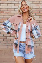 Load image into Gallery viewer, Plaid Button Up Long Sleeve Shacket
