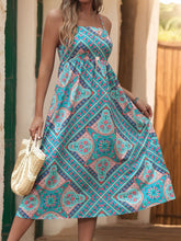 Load image into Gallery viewer, Printed Spaghetti Strap Midi Dress
