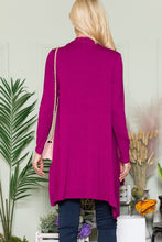 Load image into Gallery viewer, Celeste Full Size Open Front Cardigan with Pockets
