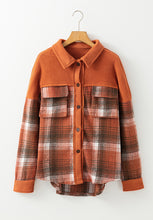 Load image into Gallery viewer, Plaid Button Up Long Sleeve Jacket
