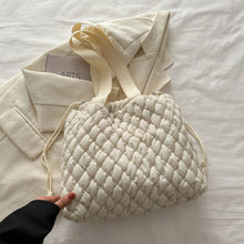 Load image into Gallery viewer, Drawstring Bubble Texture Tote Bag
