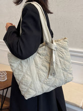 Load image into Gallery viewer, Quilted Nylon Large Tote Bag
