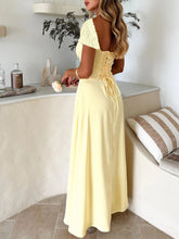 Load image into Gallery viewer, Devine Sweetheart Neck Short Sleeve Maxi Dress

