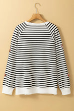 Load image into Gallery viewer, Sequin Football Striped Long Sleeve Sweatshirt
