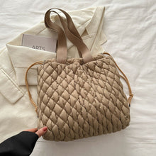 Load image into Gallery viewer, Drawstring Bubble Texture Tote Bag
