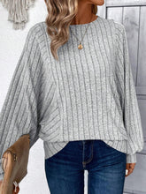 Load image into Gallery viewer, Plus Size Round Neck Batwing Sleeve T-Shirt
