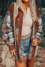 Load image into Gallery viewer, Plaid Button Up Long Sleeve Shacket
