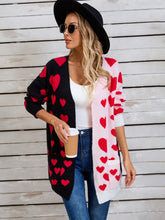 Load image into Gallery viewer, Angel Wings Heart Open Front Long Sleeve Cardigan
