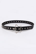 Load image into Gallery viewer, PU Leather Star Shape Buckle Belt
