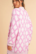 Load image into Gallery viewer, Geometric Open Front Long Sleeve Cardigan
