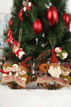 Load image into Gallery viewer, Christmas Element Rattan Wreath Ornaments
