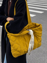 Load image into Gallery viewer, Quilted Nylon Large Tote Bag
