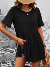 Load image into Gallery viewer, Round Neck Short Sleeve Blouse
