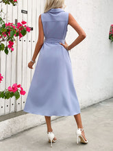 Load image into Gallery viewer, Collared Neck Sleeveless Dress
