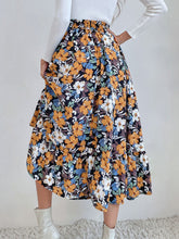 Load image into Gallery viewer, Printed Elastic Waist Midi Skirt
