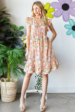 Load image into Gallery viewer, Heimish Full Size Floral Ruffled V-Neck Dress
