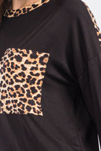 Load image into Gallery viewer, Celeste Full Size Leopard Round Neck Dropped Shoulder T-Shirt
