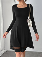 Load image into Gallery viewer, Square Neck Long Sleeve Mini Dress
