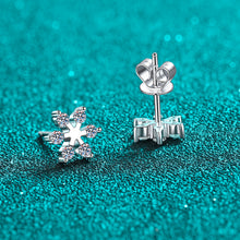 Load image into Gallery viewer, Moissanite 925 Sterling Silver Snowflake Shape Earrings
