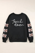 Load image into Gallery viewer, Letter Graphic Bow Long Sleeve Sweatshirt
