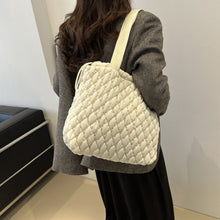 Load image into Gallery viewer, Drawstring Bubble Texture Tote Bag
